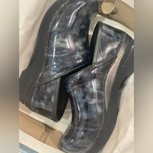 Blue Marbled Dansko Professional Clog